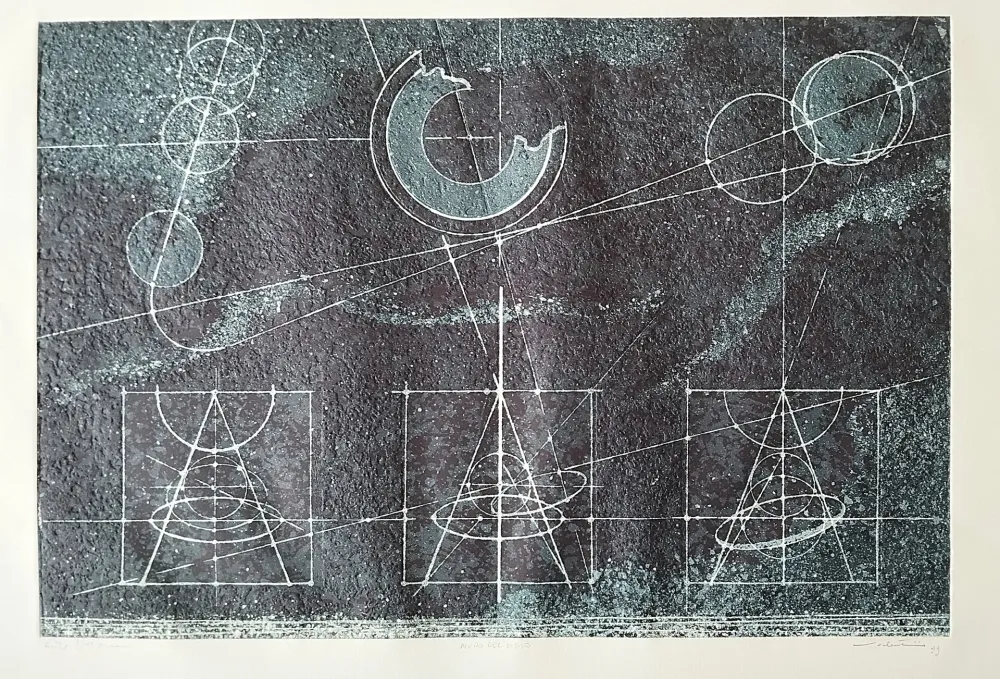 Etching And Aquatint Valentini - Muro del cielo