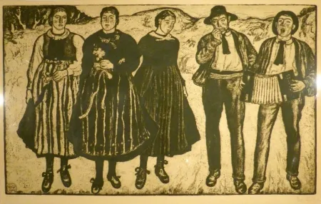 Engraving Vallet - Jour de fête / Festtag