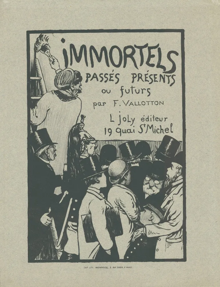 Lithograph Vallotton - Immortels passés, présents ou futurs