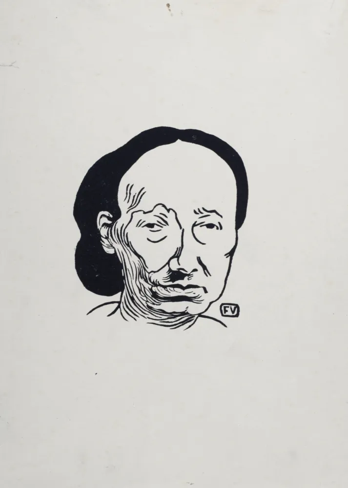 Lithograph Vallotton - Louise Michel, 1894