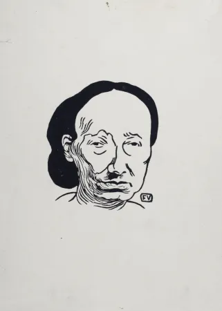 Lithograph Vallotton - Louise Michel, 1894