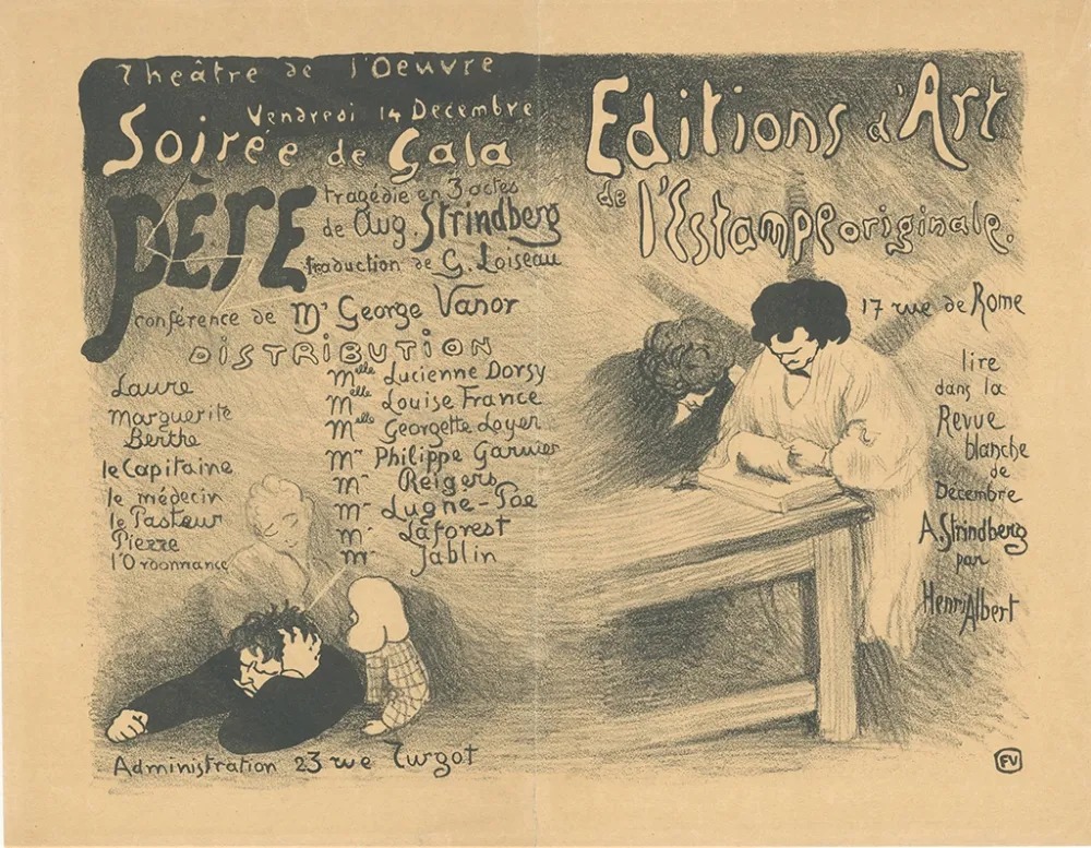 Lithograph Vallotton - Programme pour 
