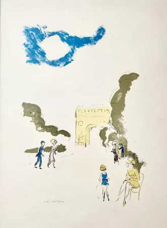 Lithograph Van Dongen - Arc de Triomf