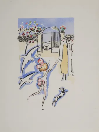 Pochoir Van Dongen - At the Park 