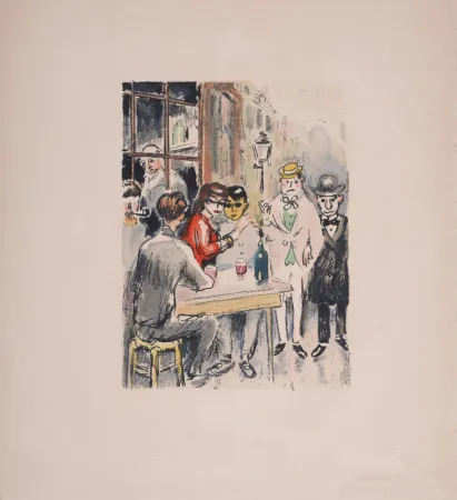 Lithograph Van Dongen - Au Beau Temps de la Butte, 1949