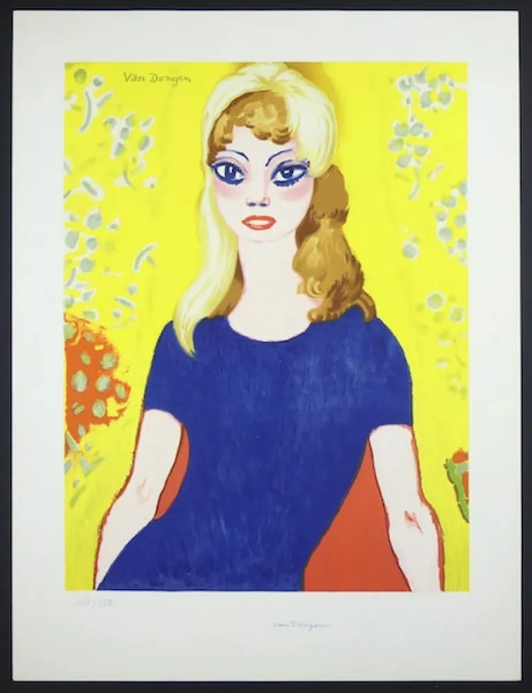 Lithograph Van Dongen - Brigitte Bardot