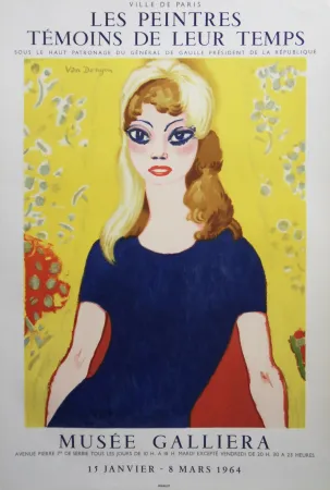 Lithograph Van Dongen - Brigitte Bardot