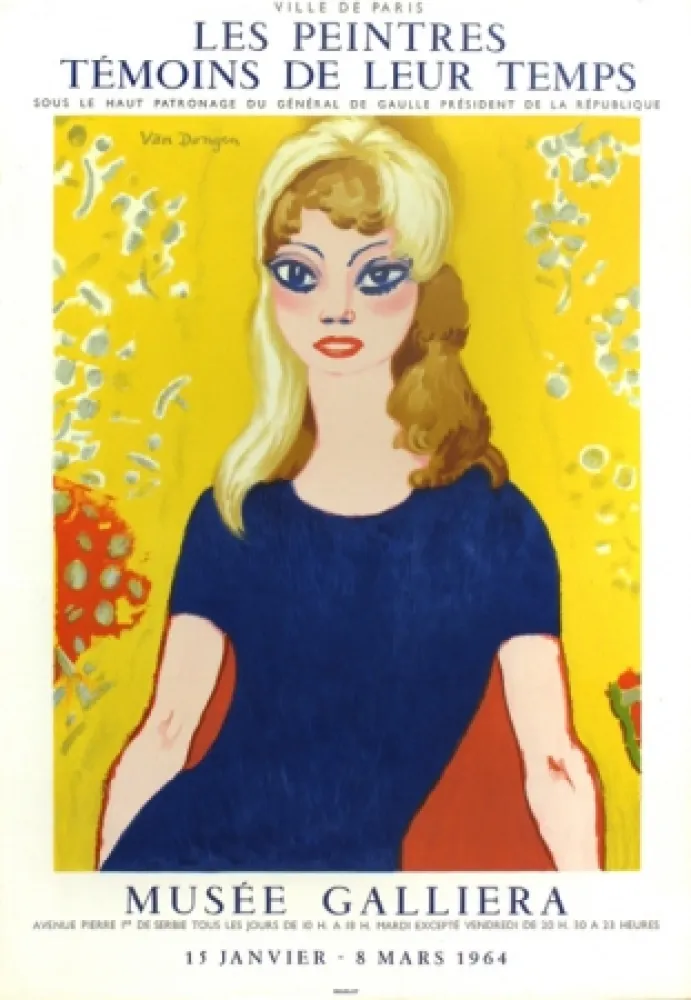 Lithograph Van Dongen - Brigitte Bardot