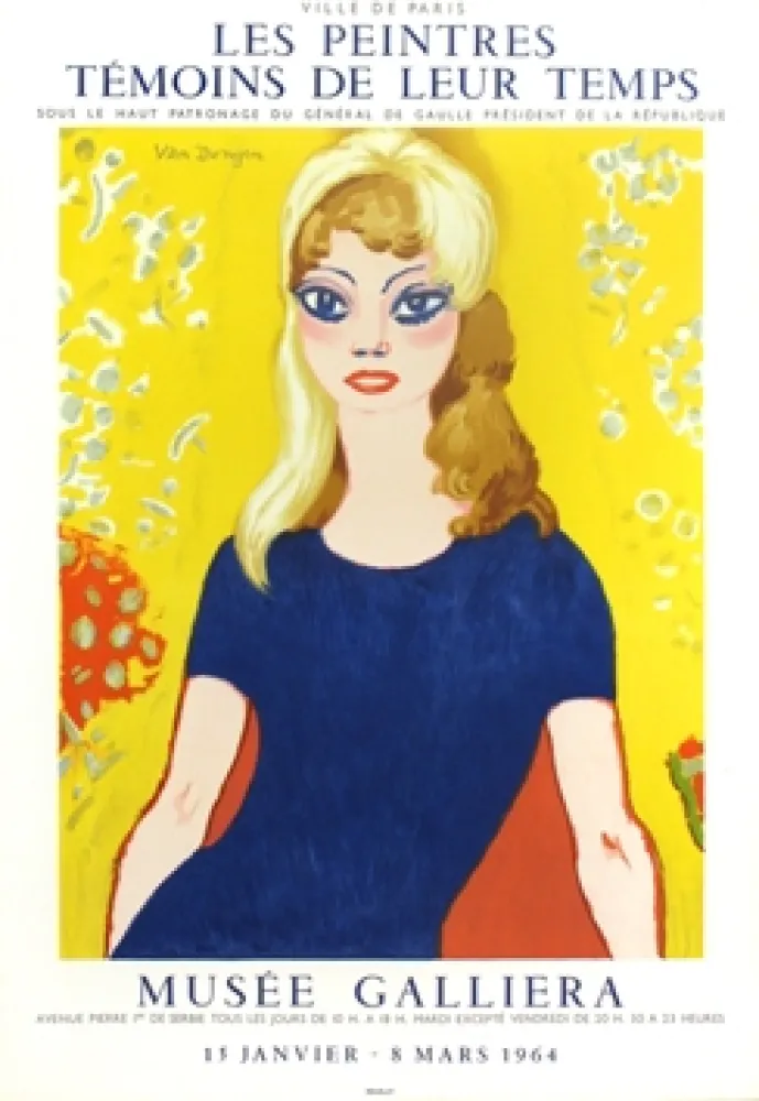 Lithograph Van Dongen - Brigitte Bardot