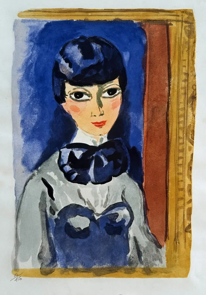 Lithograph Van Dongen - Claudine