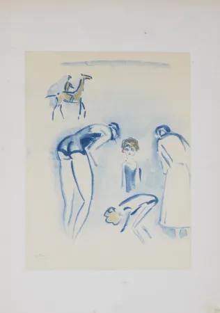 Lithograph Van Dongen - Deauville, 1925 - Scarce!