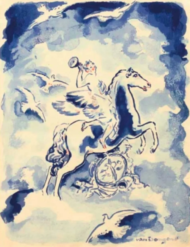 Lithograph Van Dongen - Gloire a Paris