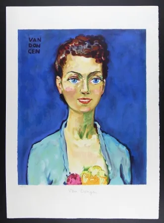 Lithograph Van Dongen - Hommage á Marie Claire