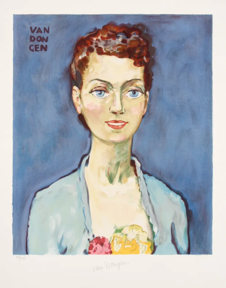 Lithograph Van Dongen - Hommage a Marie Claire