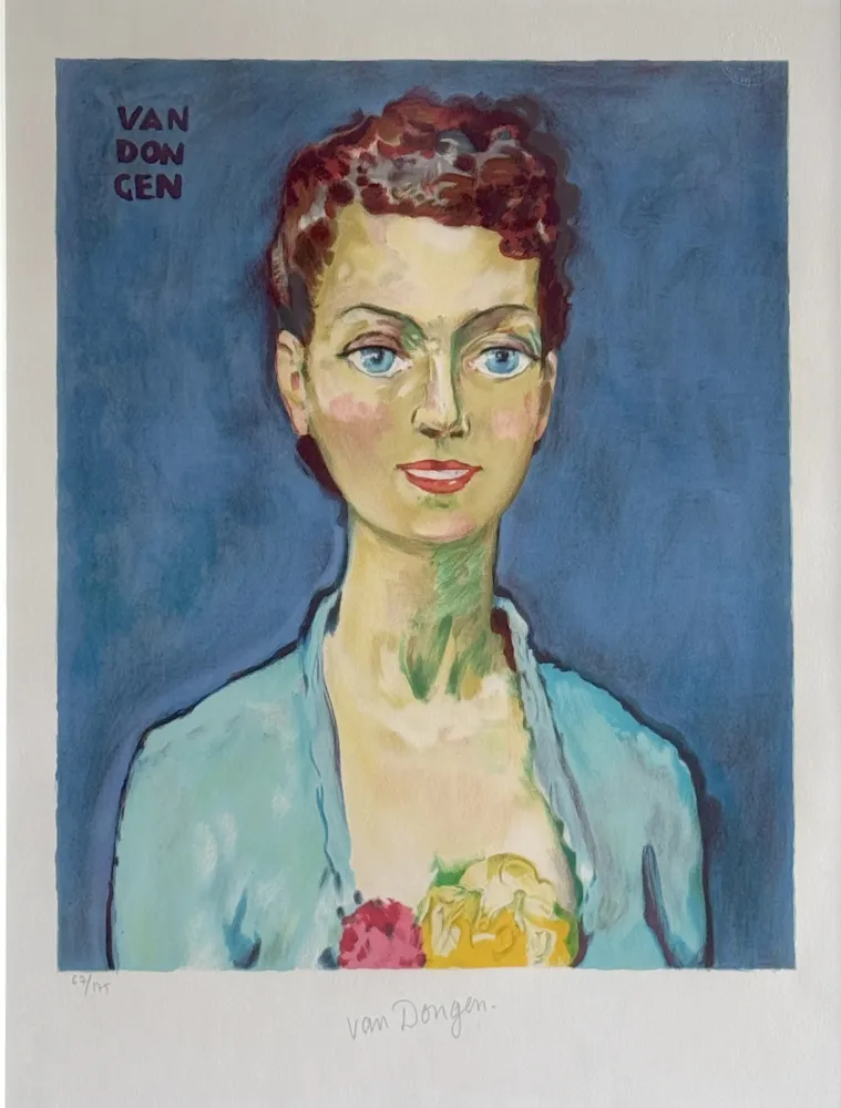 Lithograph Van Dongen - Hommage a Marie Claire
