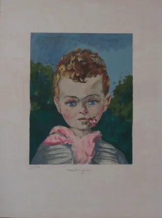 Lithograph Van Dongen - Jean-Marie, la fleur aux lèvres