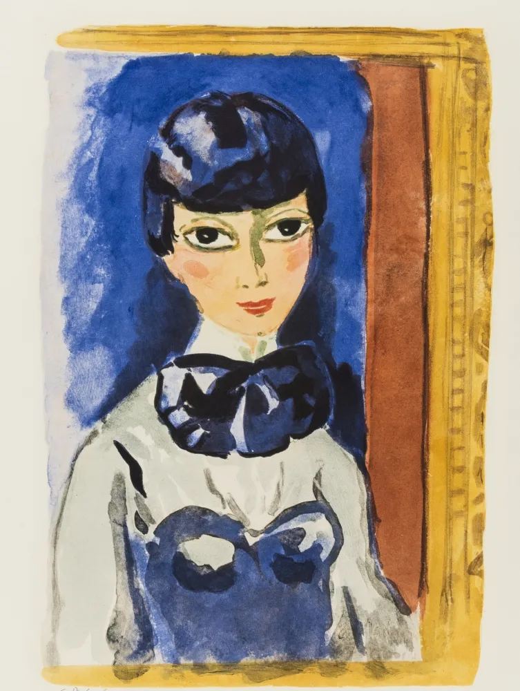 Lithograph Van Dongen - Kees Van DONGEN (1877-1968). Claudine, circa 1950. Lithographie signée.