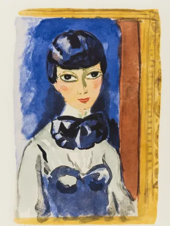 Lithograph Van Dongen - Kees Van DONGEN (1877-1968). Claudine, circa 1950. Lithographie signée.