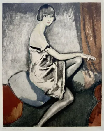 Aquatint Van Dongen - La Chemise d'Argent