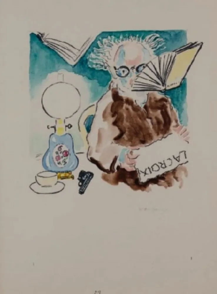 Lithograph Van Dongen - La Lecture du journal