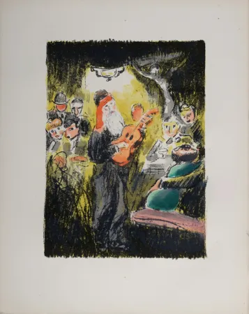 Lithograph Van Dongen - La soirée au “Lapin Agile” lorsque Frédé chantait, 1949