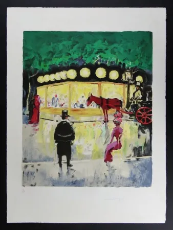 Lithograph Van Dongen - Le Carrousel