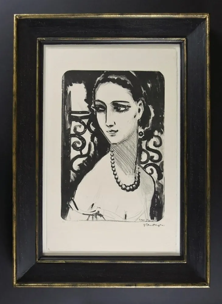 Lithograph Van Dongen - Le Collier de Perles
