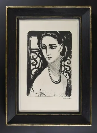 Lithograph Van Dongen - Le Collier de Perles