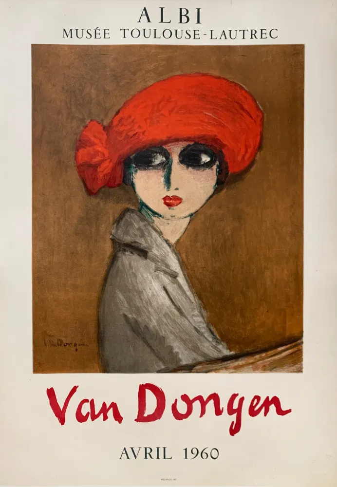 Lithograph Van Dongen - Le Coquelicot