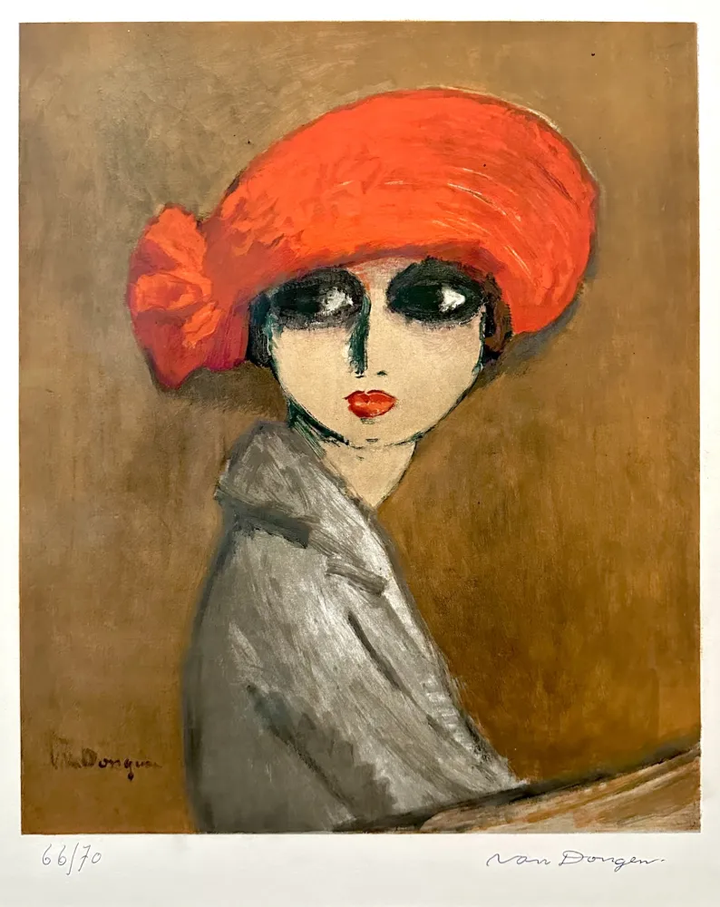 Lithograph Van Dongen - Le Coquelicot