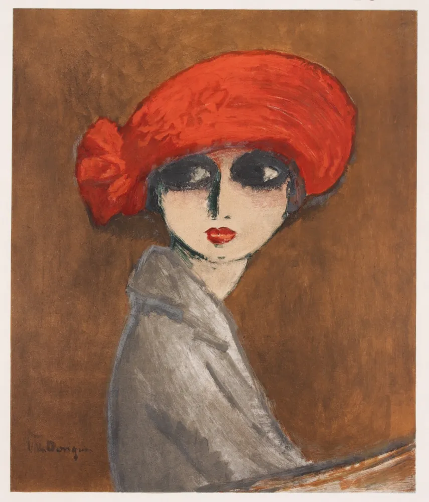Lithograph Van Dongen - Le Coquelicot