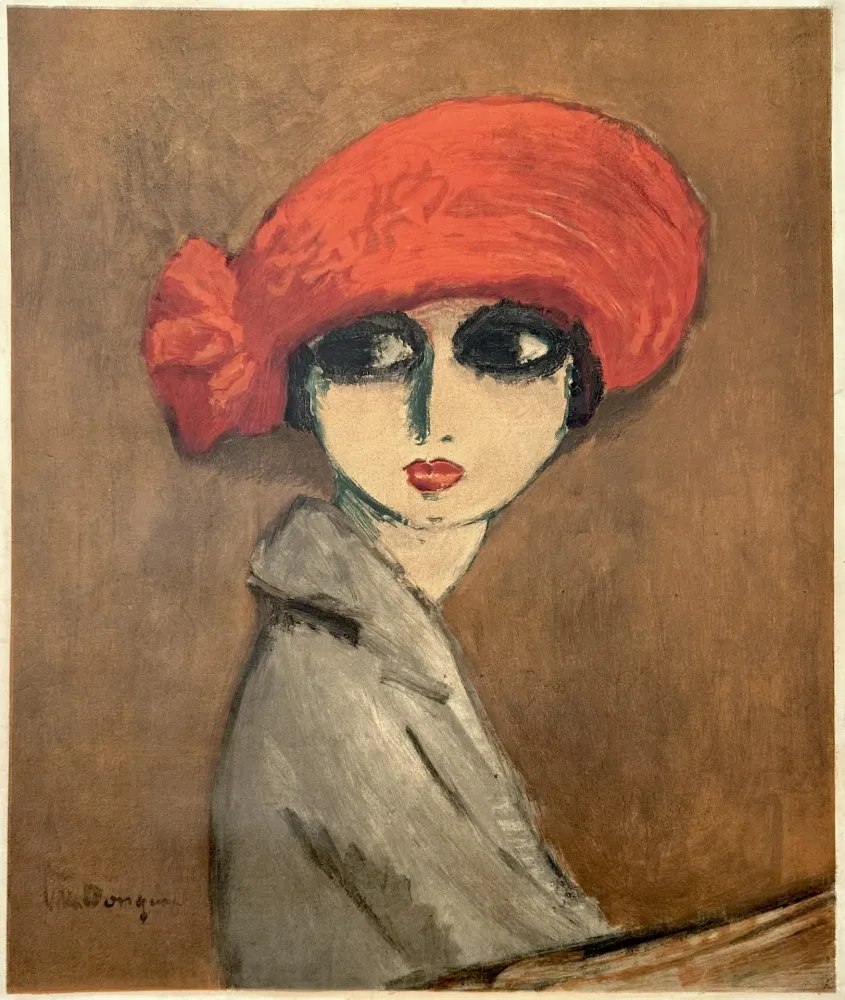 Lithograph Van Dongen - Le Coquelicot, Albi 1960