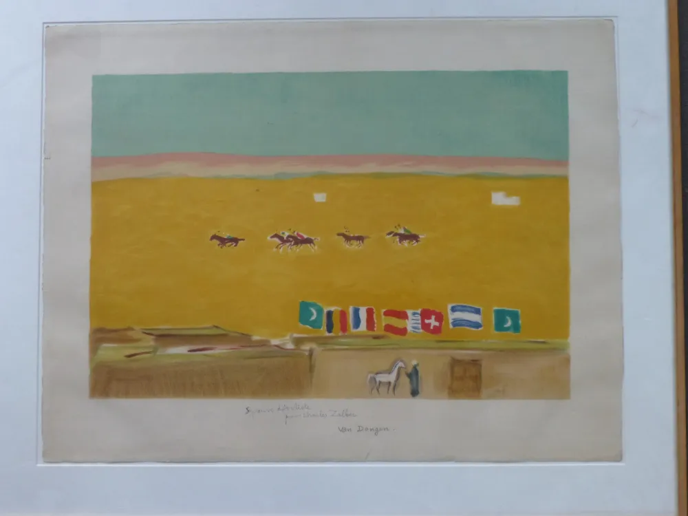 Lithograph Van Dongen - Le polo à Alexandrie 