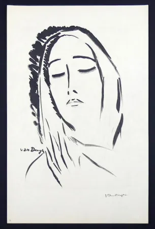 Lithograph Van Dongen - L'Écharpe