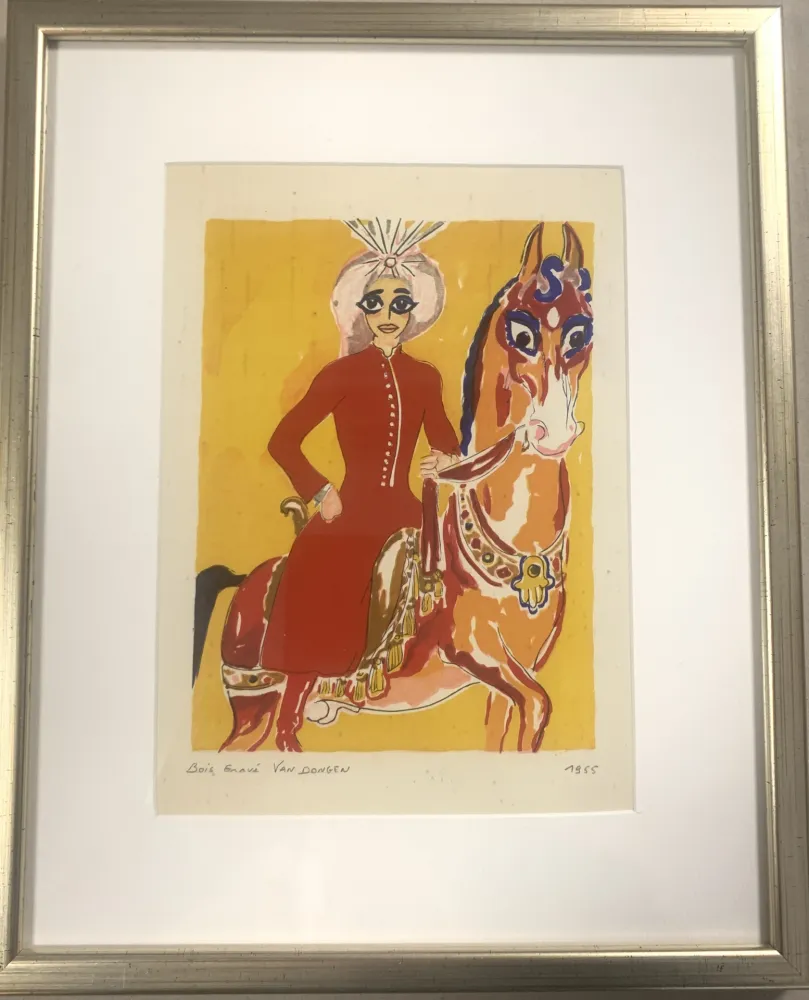 Woodcut Van Dongen - Les 1001