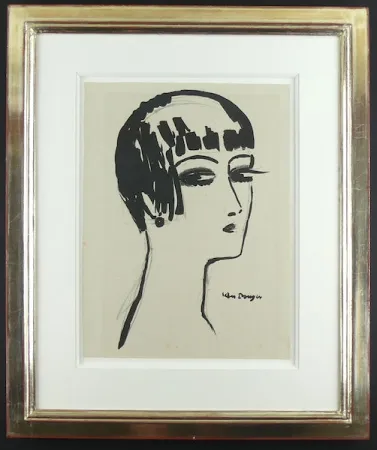 Lithograph Van Dongen - Les Cheveux Courts