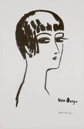 Lithograph Van Dongen - Les Cheveux Courts, 1th State