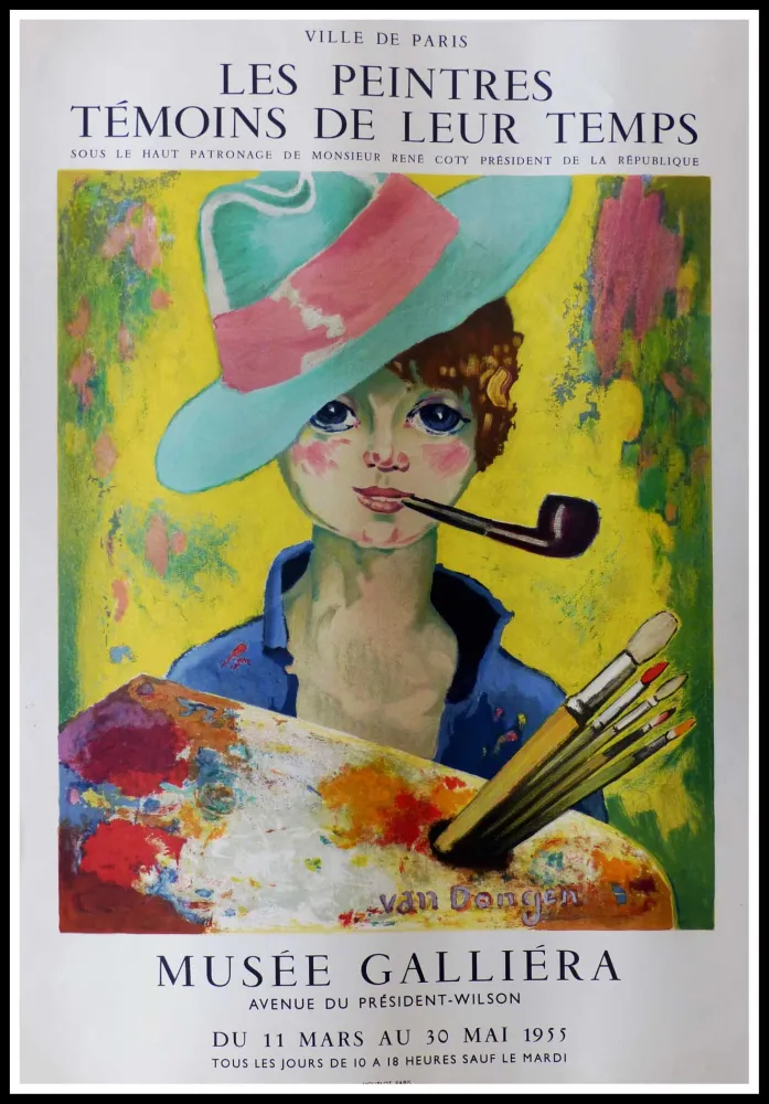 Lithograph Van Dongen - LES PEINTRES TEMOINS DE LEUR TEMPS MUSEE GALLIERA