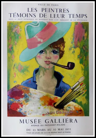 Lithograph Van Dongen - LES PEINTRES TEMOINS DE LEUR TEMPS MUSEE GALLIERA