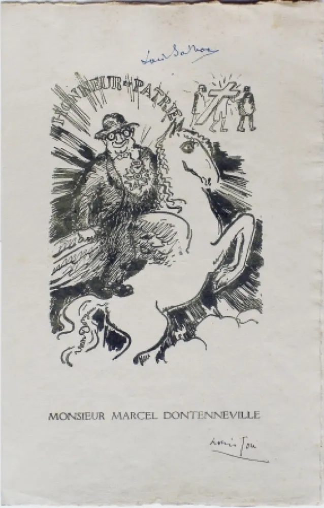 Lithograph Van Dongen - Menu