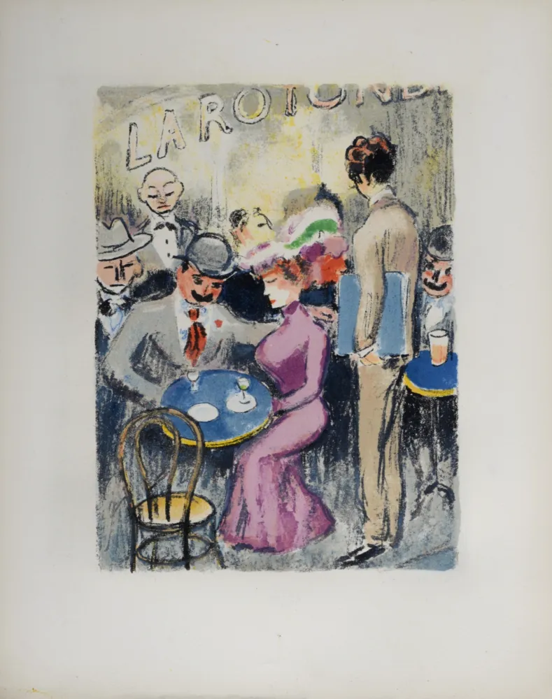 Lithograph Van Dongen - Modigliani, peintre maudit de Montparnasse, 1949