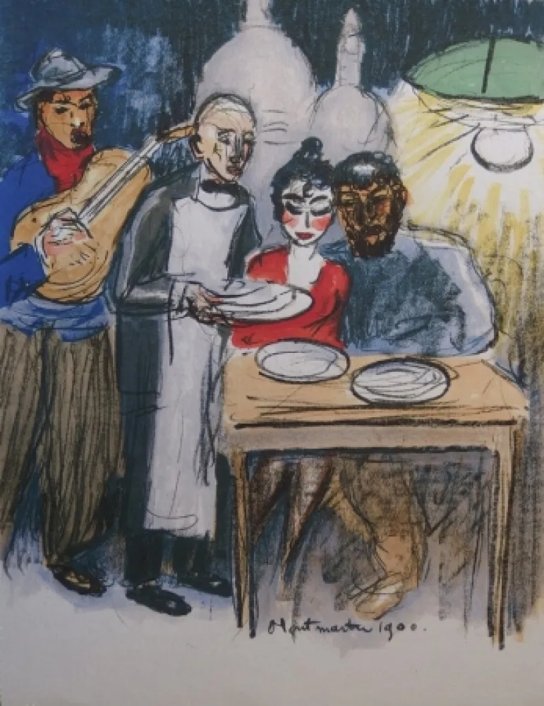 Lithograph Van Dongen - Montmartre 1900