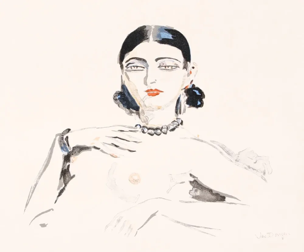 Lithograph Van Dongen - Odalisque