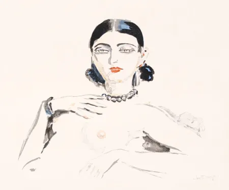 Lithograph Van Dongen - Odalisque