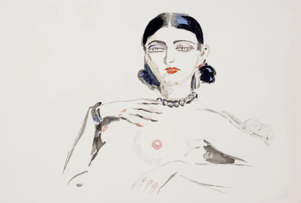 Lithograph Van Dongen - Odalisque