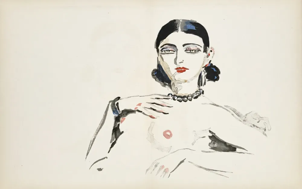 Lithograph Van Dongen - Odalisque