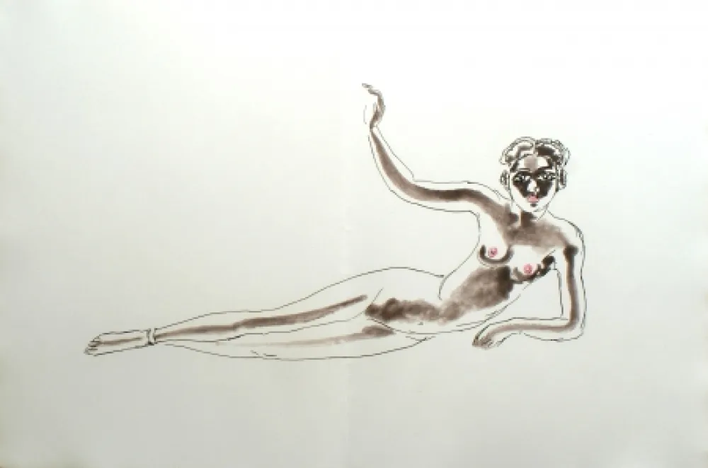 Engraving Van Dongen - Odalisque Africaine