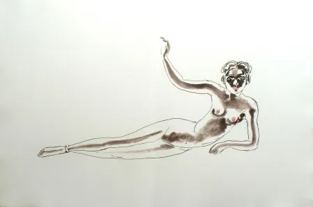 Engraving Van Dongen - Odalisque Africaine