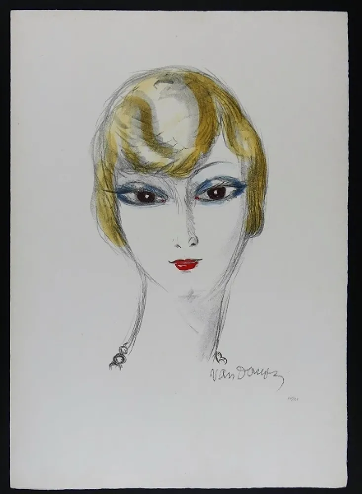 Lithograph Van Dongen - Parisienne
