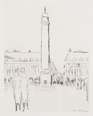 Etching Van Dongen - Place Vendôme 